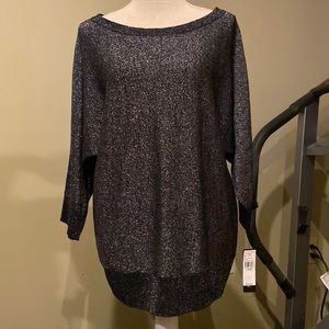 BNWT, Pullover metallic tunic, size L
